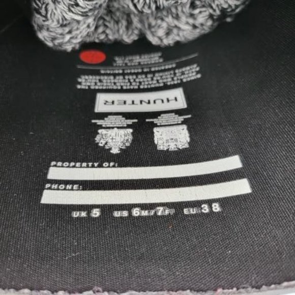 Hunter Rain Boots Womens Size US 6M Black Tall Rubber Wellies Over Boot Socks - Picture 7 of 7